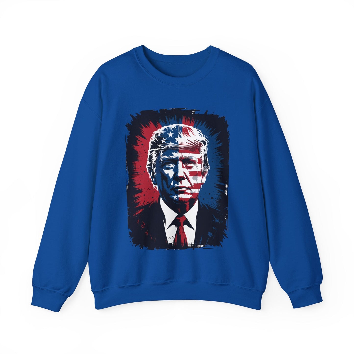 President Trump Portrait 4th July Sweatshirt