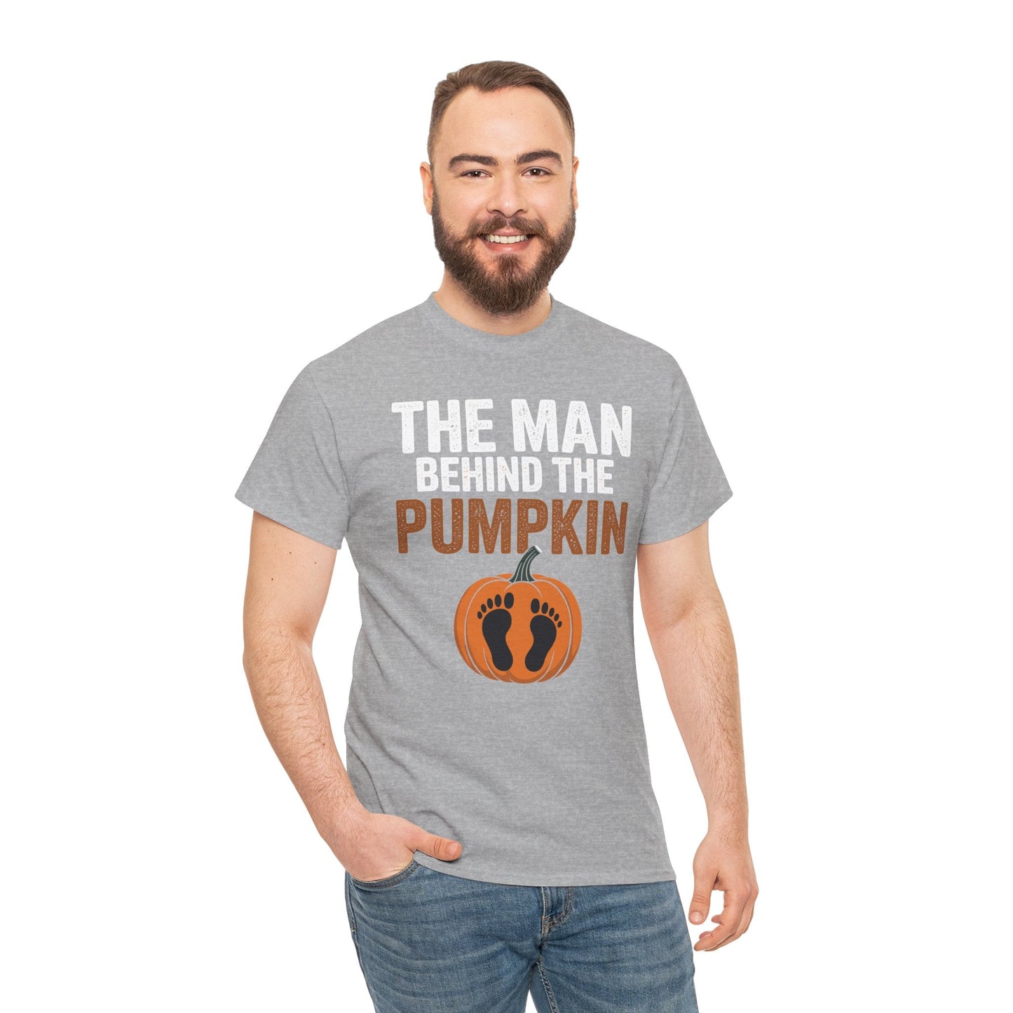 Pregnant Thanksgiving Costume for Dad Expecting Lil Pumpkin T-Shirt