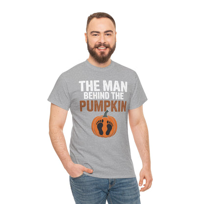 Pregnant Thanksgiving Costume for Dad Expecting Lil Pumpkin T-Shirt
