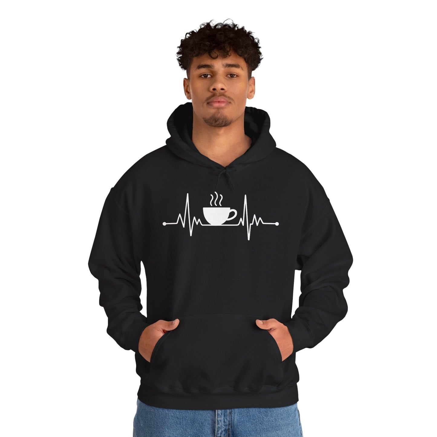 Coffee Heartbeat Drinking Coffee Hoodie