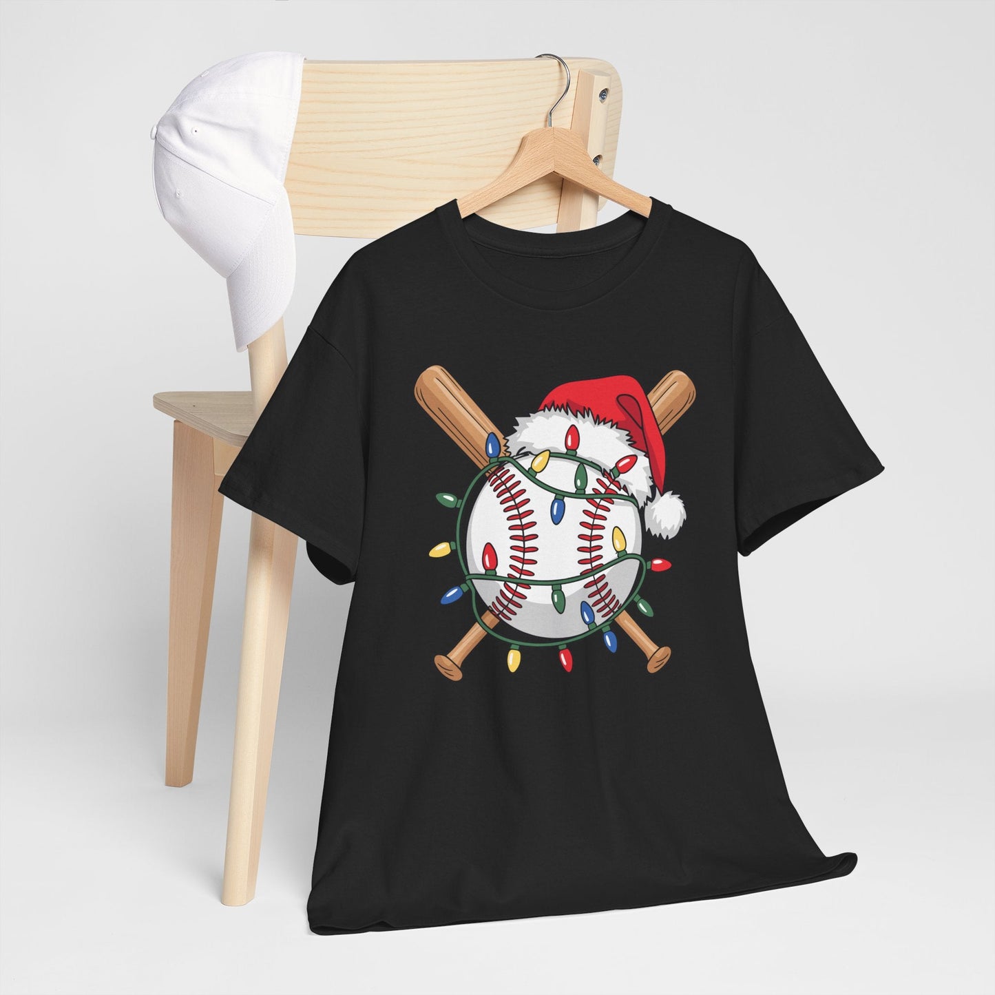 Santa Sports Design For Men Boys Christmas Baseball Player T-Shirt