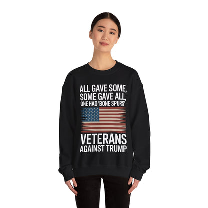 Veterans Against Trump Anti Trump Political Protest Sweatshirt