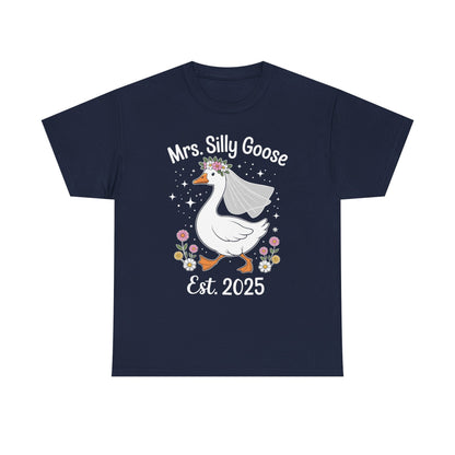 Mrs. Silly Goose Couple Matching Wedding Funny Bride to Be T-Shirt