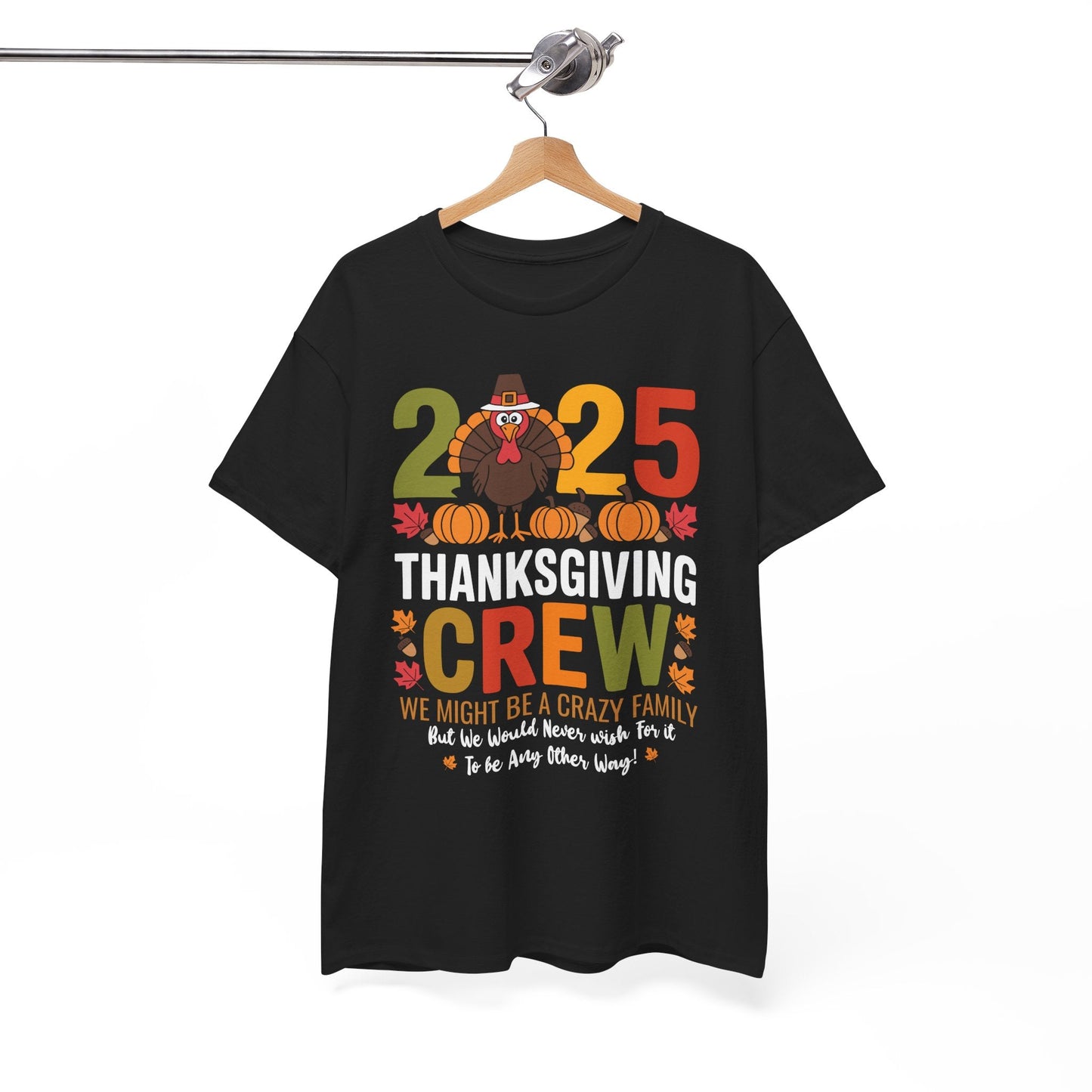 Family Thanksgiving 2025 Thanksgiving Crew Turkey Matching T-Shirt