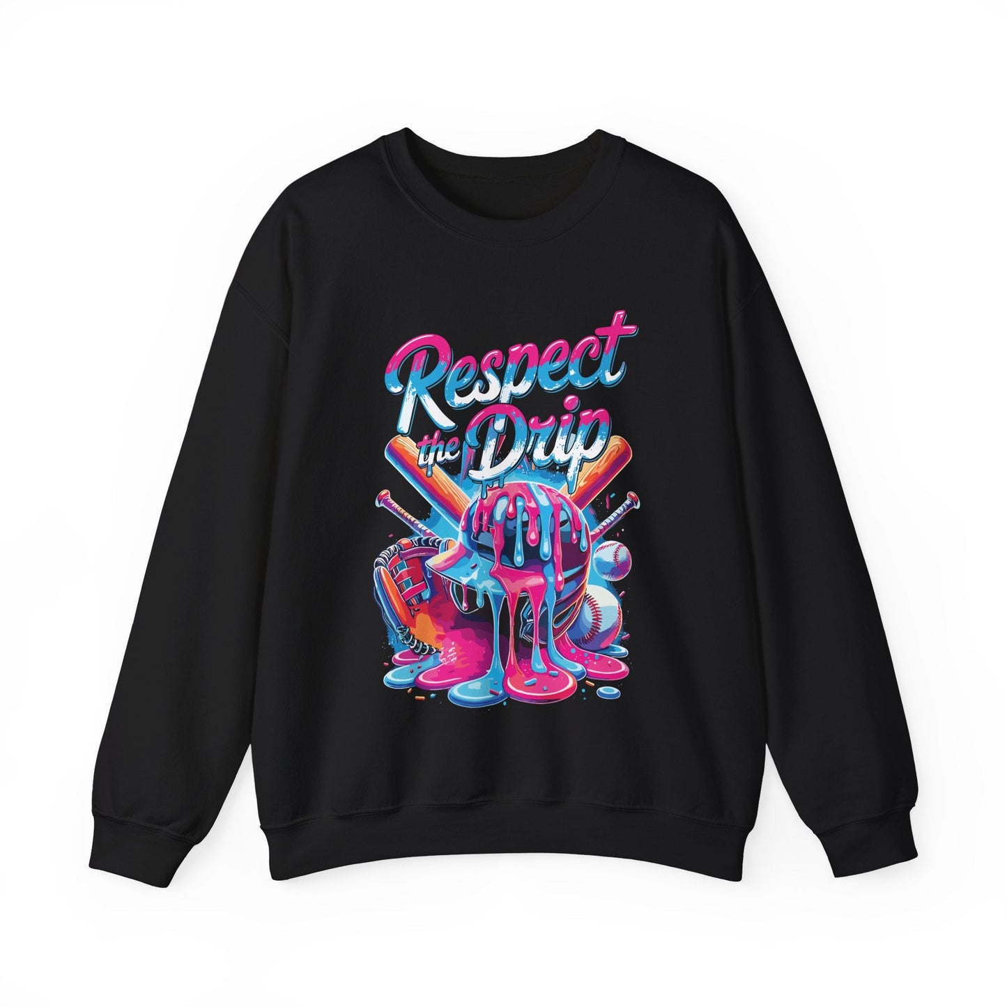 Baseball Drip For Boys Ice Cream Respect The Drip Baseball Sweatshirt