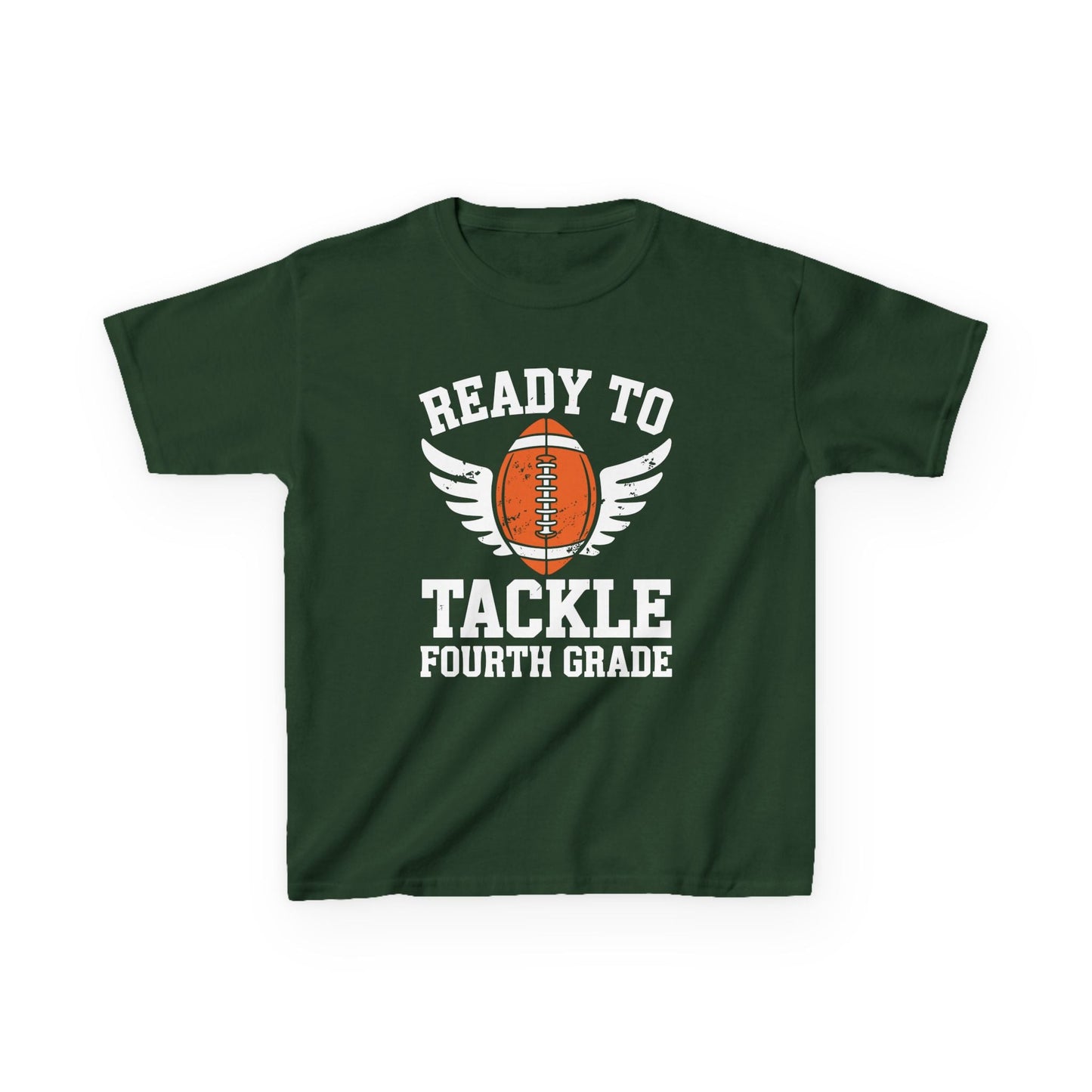 Ready To Tackle Fourth Grade Back To School Football T-Shirt