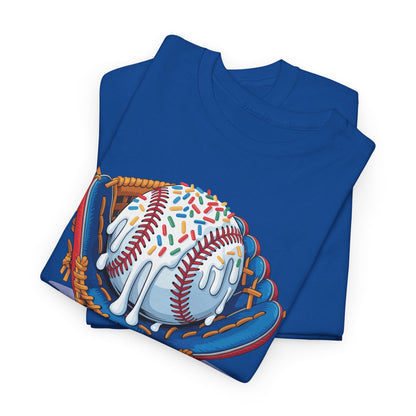 Baseball Drip Ice Cream Sprinkles Baseball Glove T-Shirt