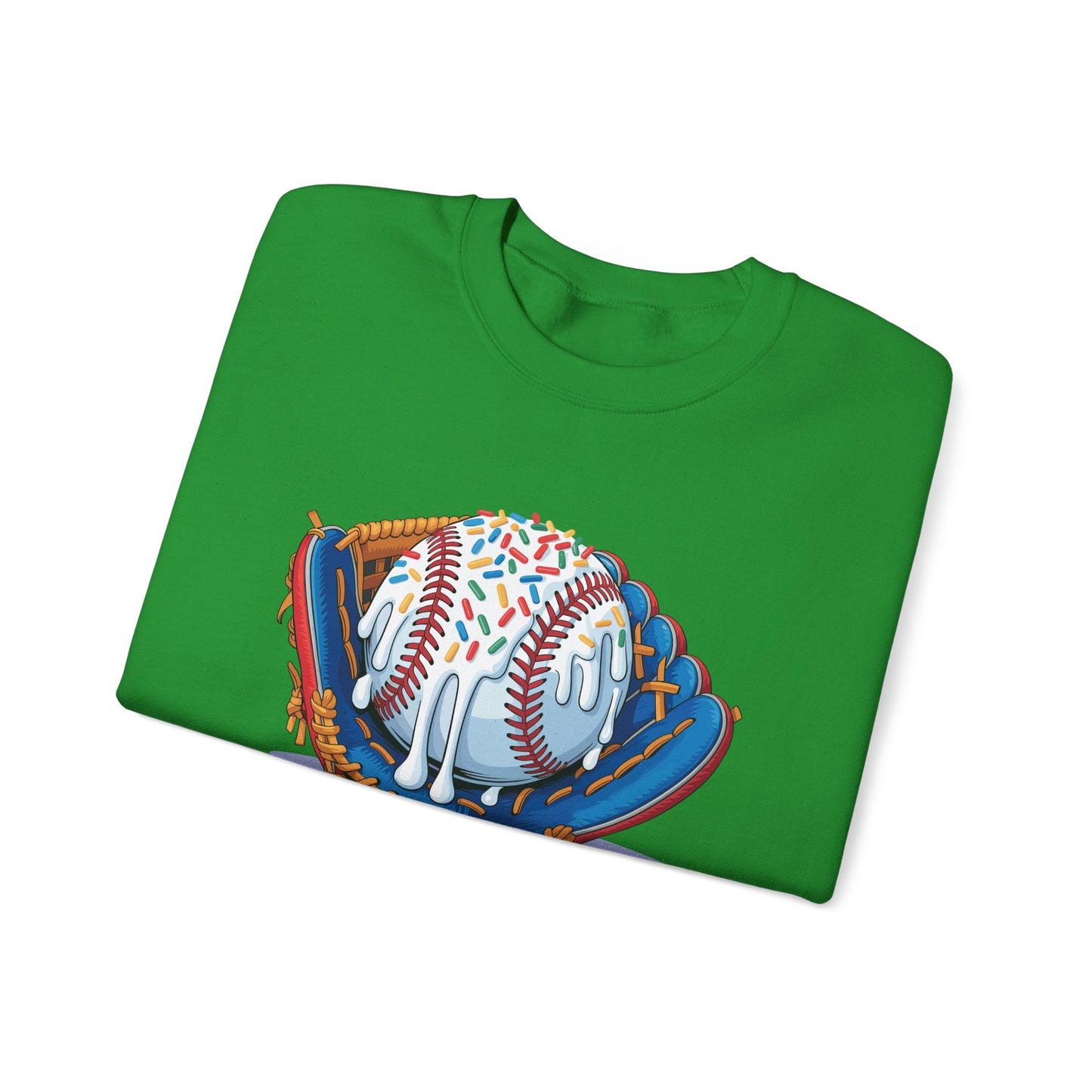 Baseball Drip Ice Cream Sprinkles Baseball Glove Sweatshirt