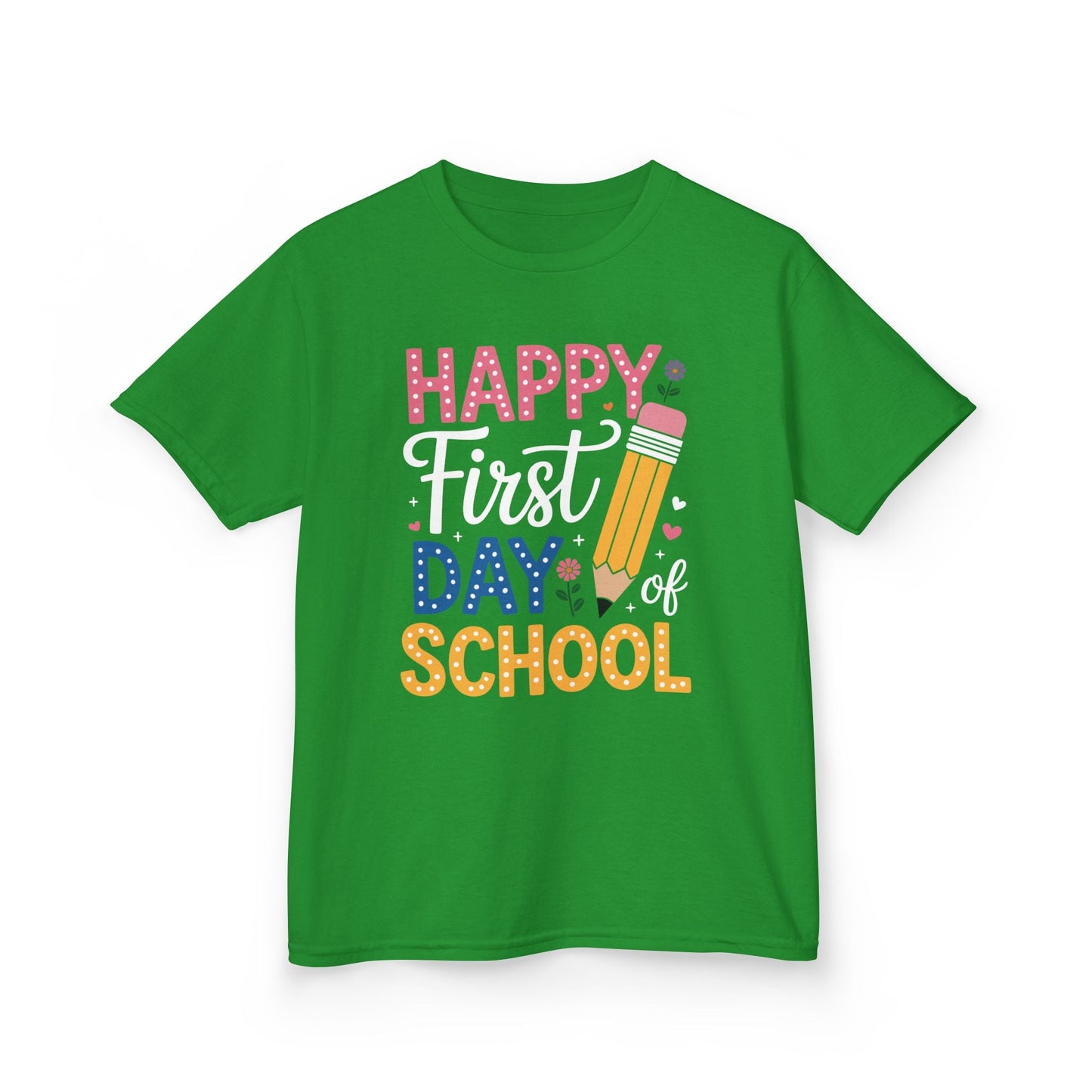Happy First Day of School Pencil Teacher Cute Back to School T-Shirt