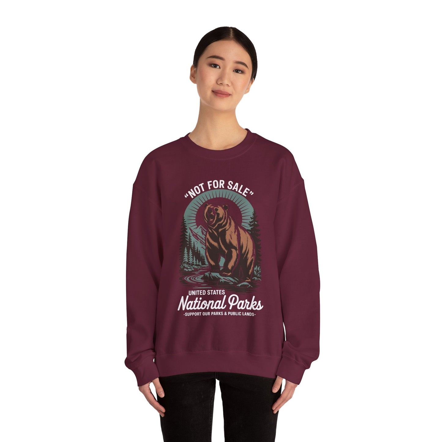 Not For Sale National Parks Support Our Parks & Public Lands Sweatshirt