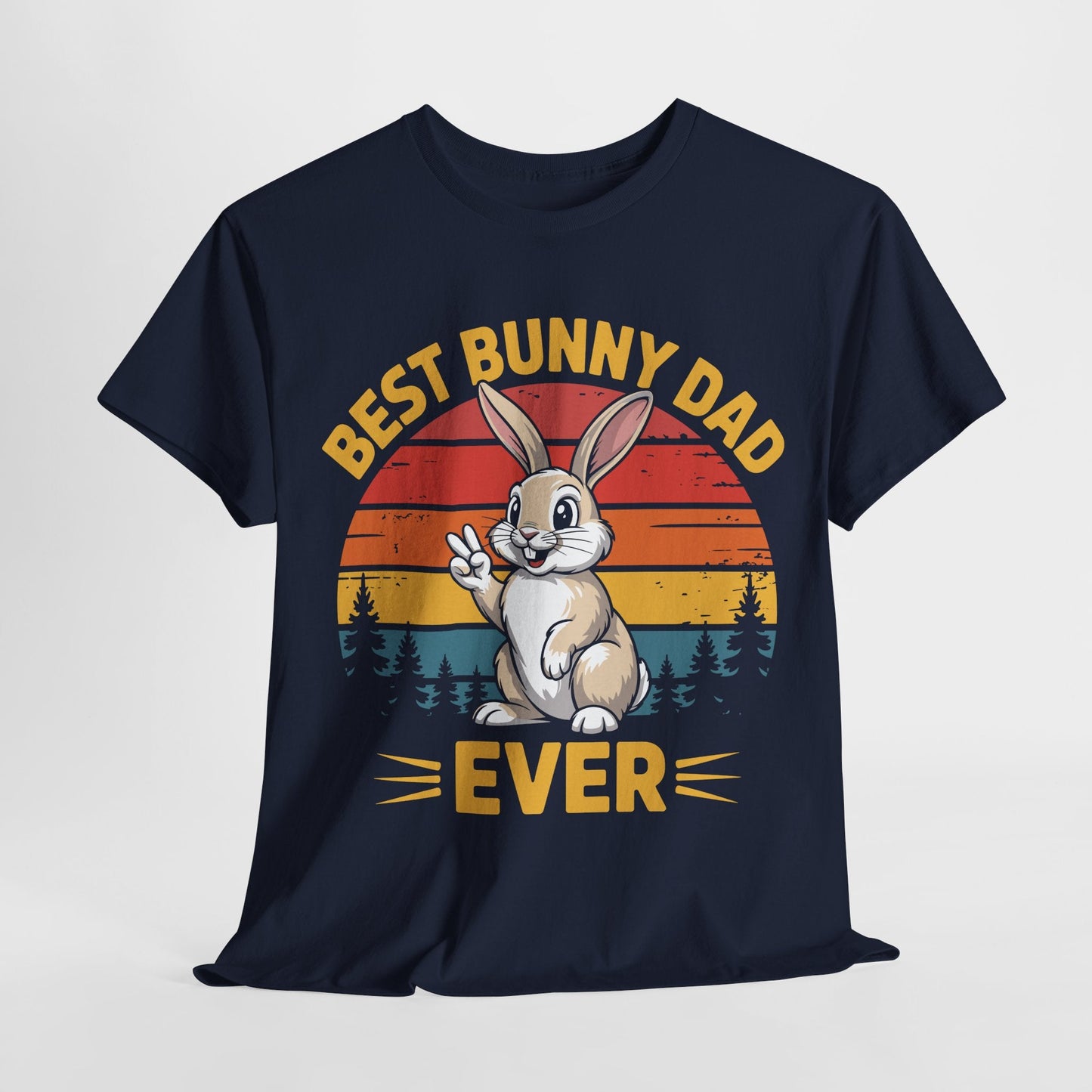 Best Bunny Dad Ever Funny Rabbit Lover Dad Gift T-Shirt for Pet Owners