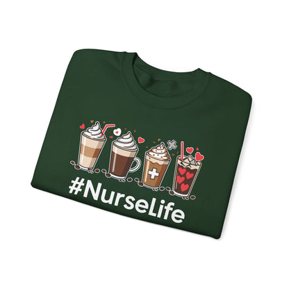 Nurse Life Funny Coffee Nurses Fuel Registered Nurse Medical Sweatshirt