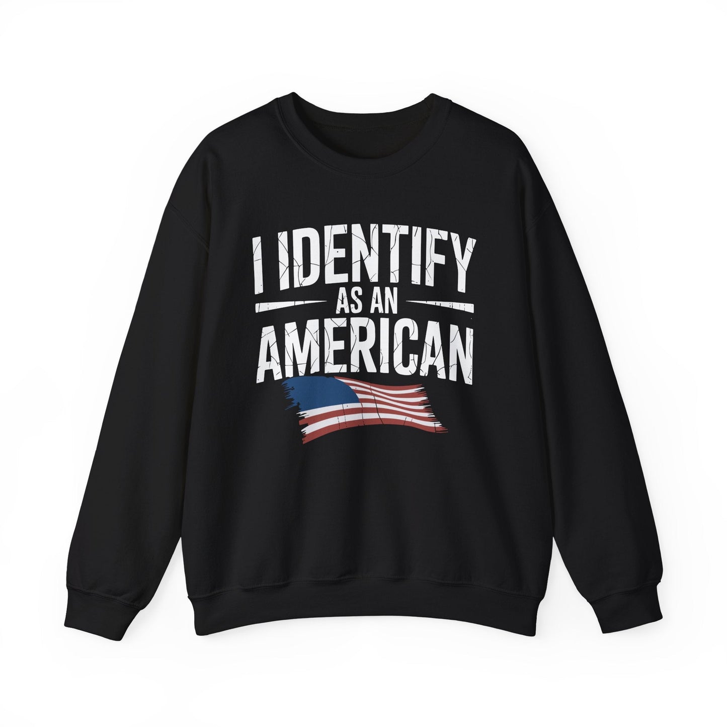 I Identify as an American No Identity Politics USA Sweatshirt