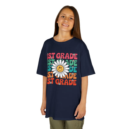 Groovy 1st Grade Back To School First Day of First Grade T-Shirt