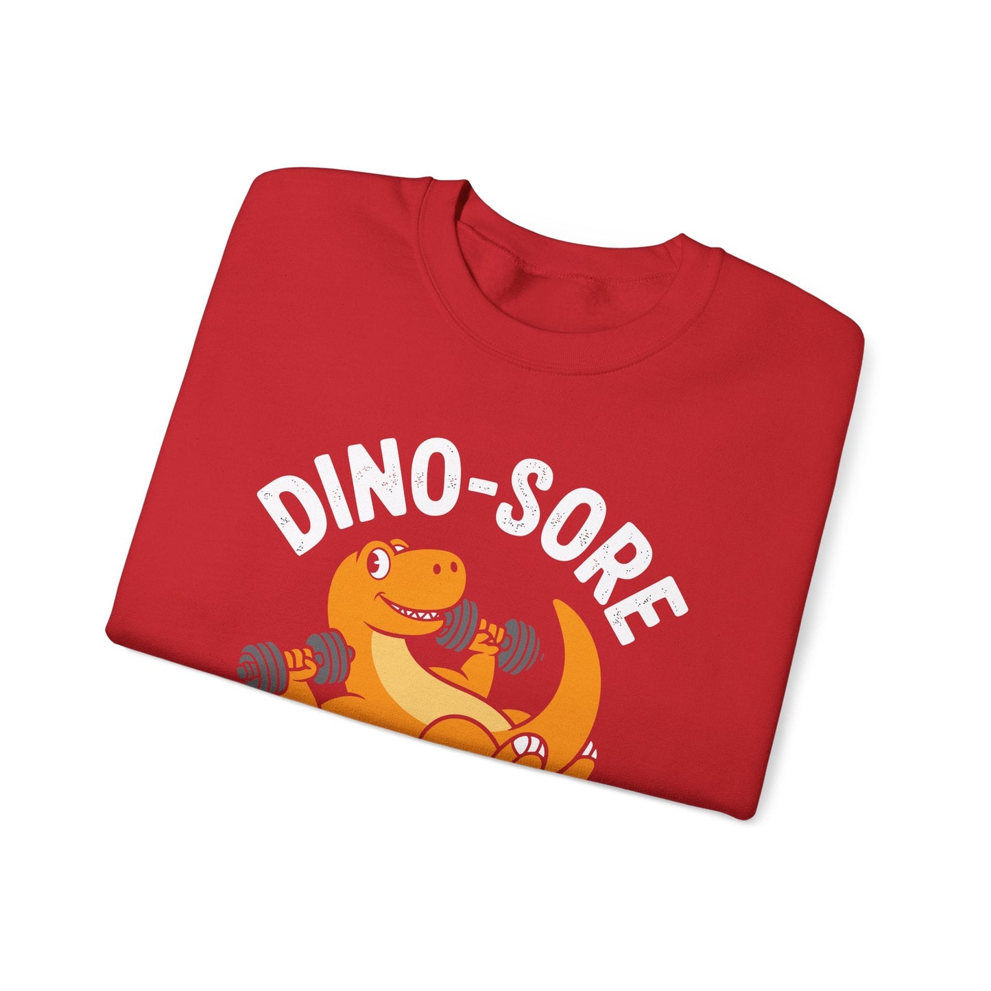 Gym Workout Dino Sore Exercise Fitness Boys Women Men Sweatshirt