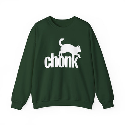 Chonk Cat Meme Funny Black Sweatshirt