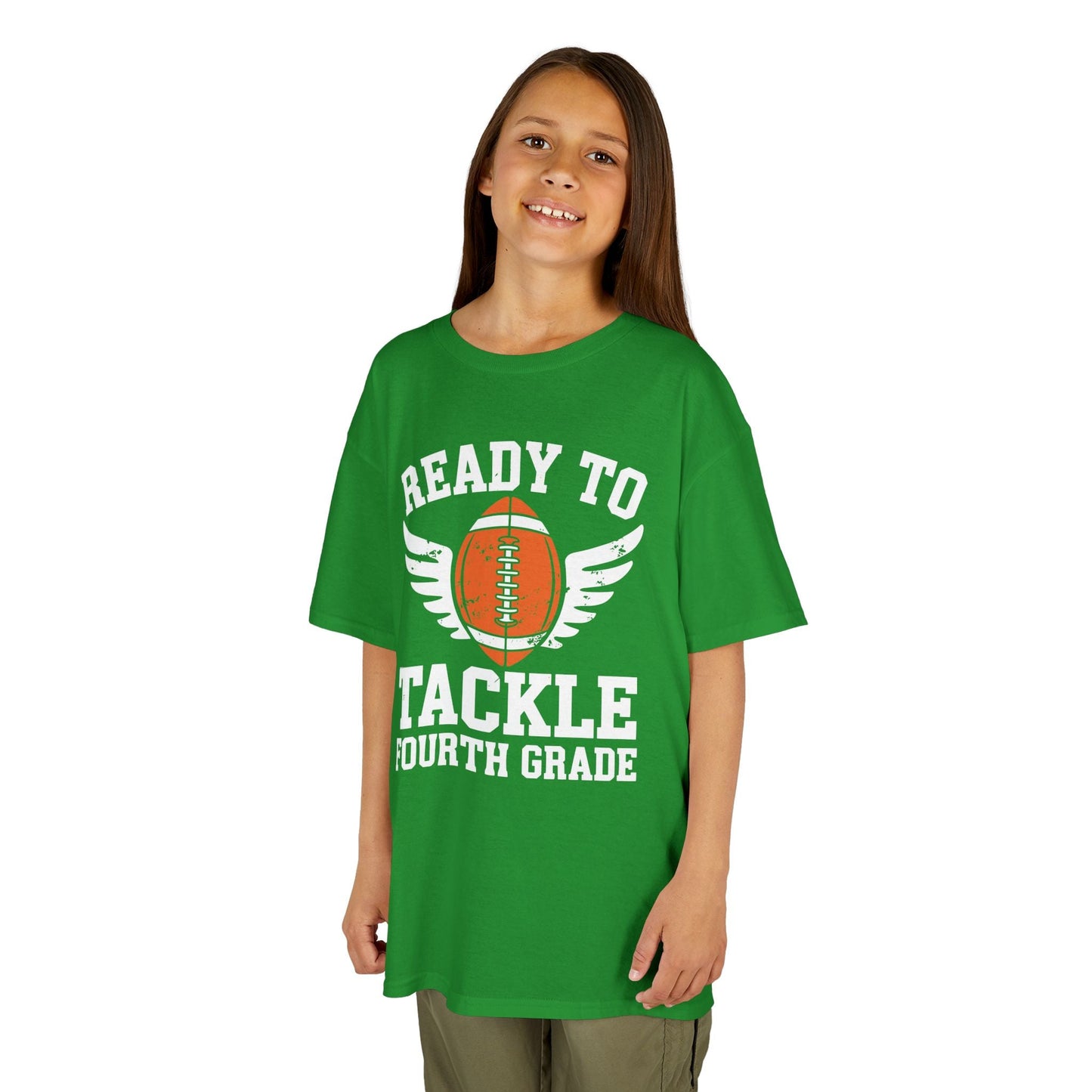 Ready To Tackle Fourth Grade Back To School Football T-Shirt