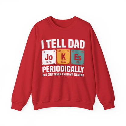 I Tell Dad Jokes Periodically Element Vintage Father's Day Sweatshirt