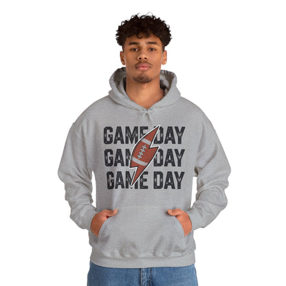 Vintage Game Day Football Lightning Bolt Funny Team Sport Hoodie