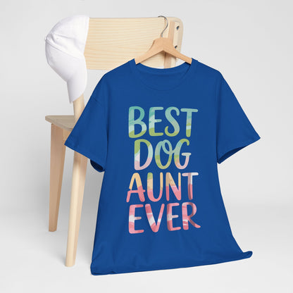 Best Dog Aunt Ever Shirt Women Dog Lover Auntie Mothers Day T-Shirt