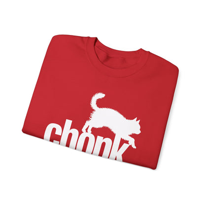 Chonk Cat Meme Funny Black Sweatshirt