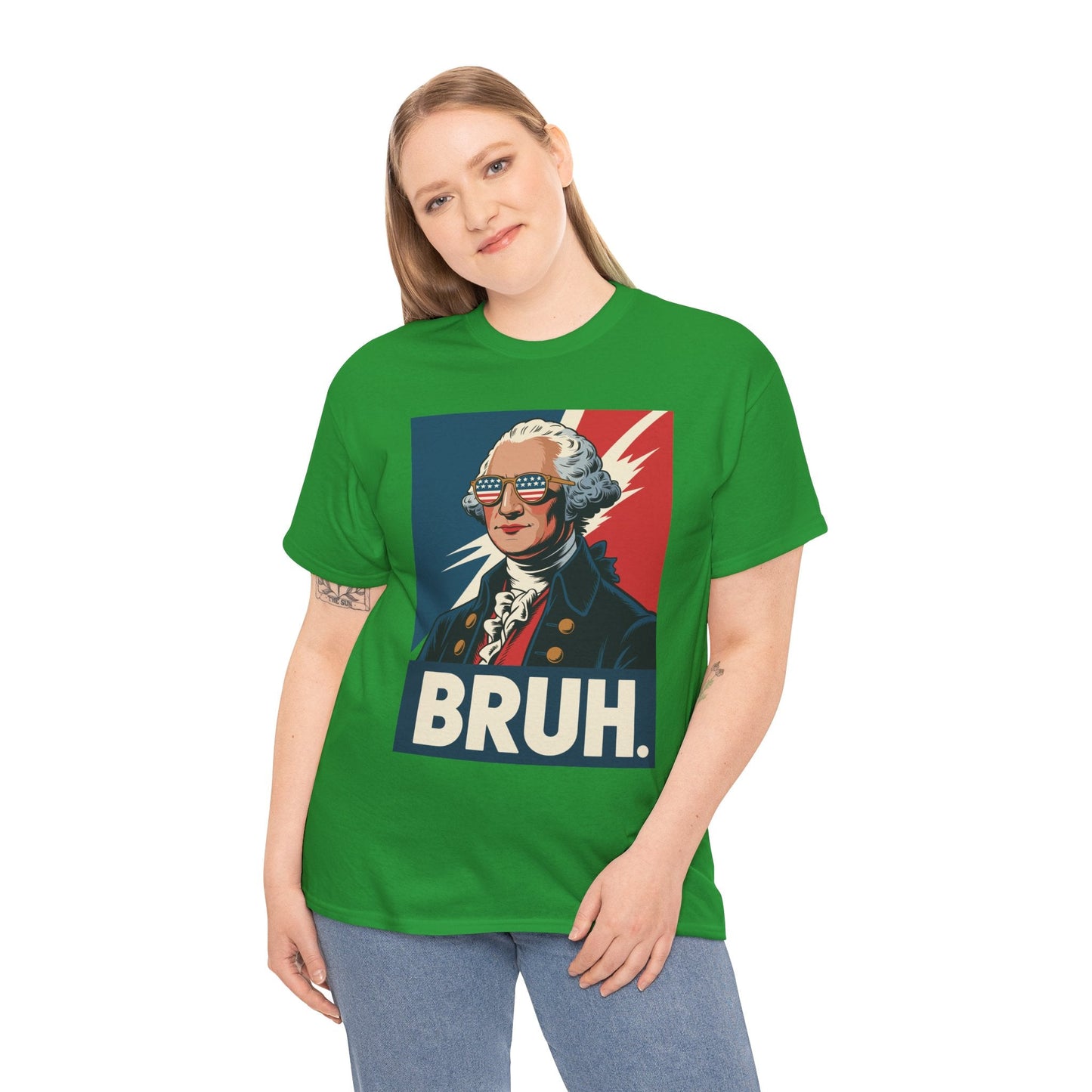 4th Of July 2025 George Washington Bruh. Meme Patriotic T-Shirt