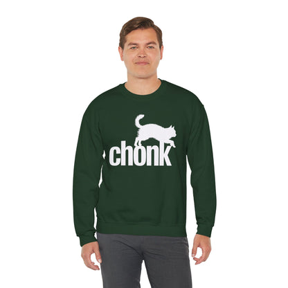Chonk Cat Meme Funny Black Sweatshirt