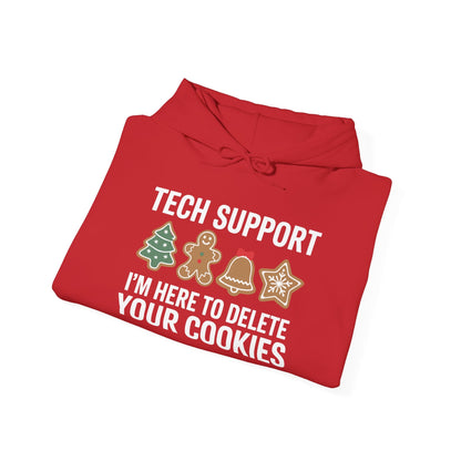 Christmas Tech Support Here To Delete Cookies Xmas Men Women Hoodie
