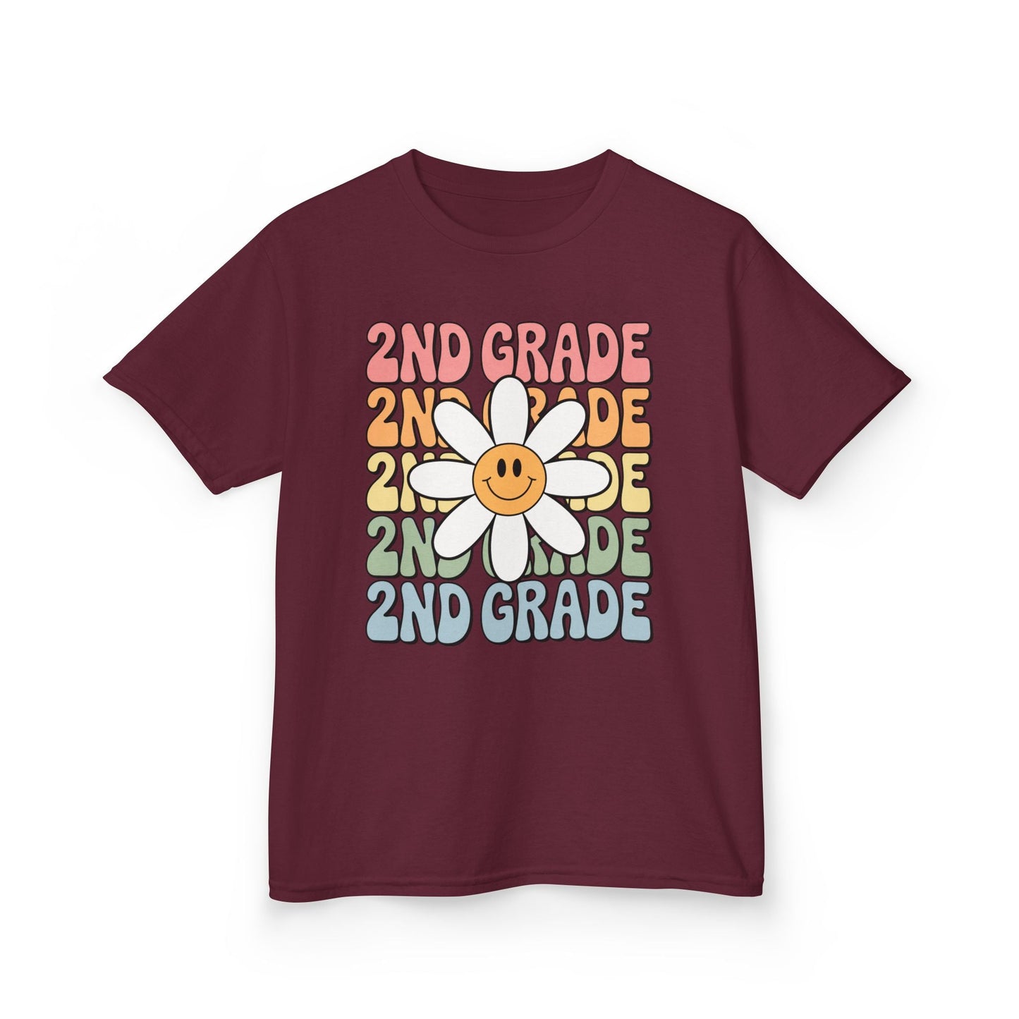 Groovy 2nd Grade Back To School First Day of Second Grade T-Shirt