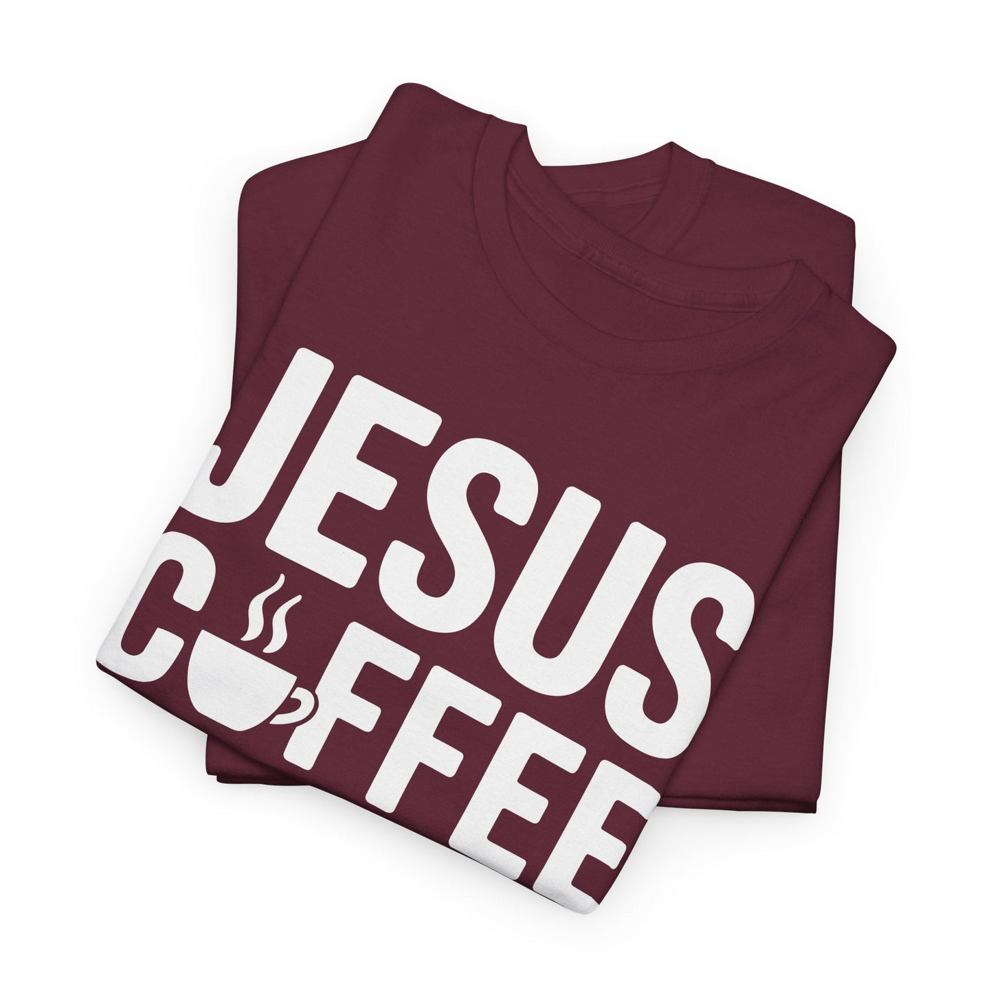 Christian Jesus, Coffee, Cats - Religous Cat Caffeine Lover T-Shirt