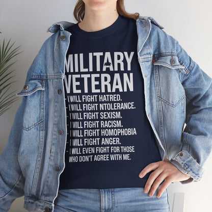 Military Veterans Against Trump 2025 Fight USA Election T-Shirt