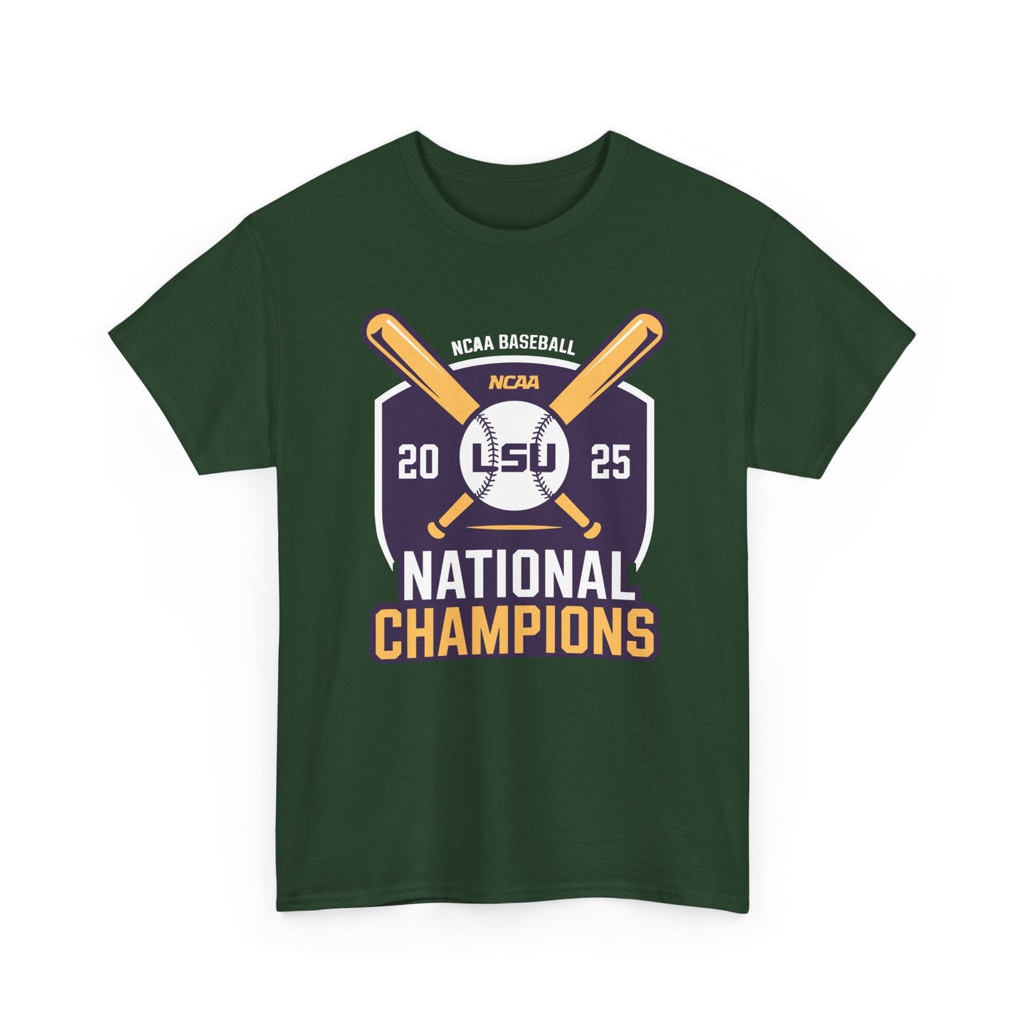 LSU Baseball 2025 National Champions Logo T-Shirt