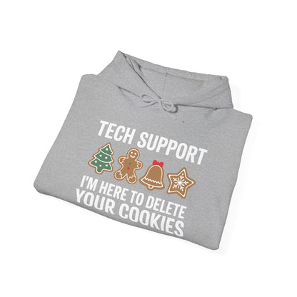 Christmas Tech Support Here To Delete Cookies Xmas Men Women Hoodie
