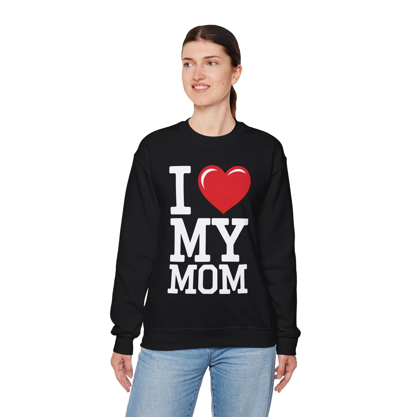 I Love My Mom Mothers Day from Daughter or Son Sweatshirt