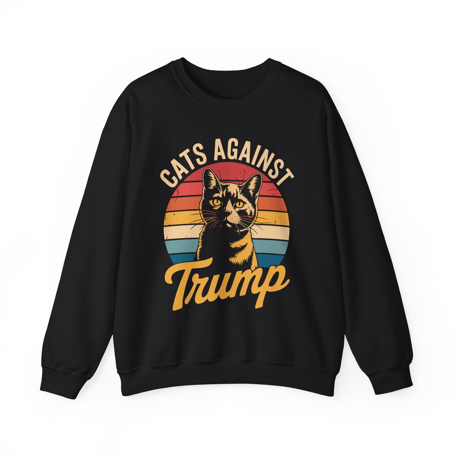 Cats Against Trump Funny Anti Trump Election Funny Cat Sweatshirt