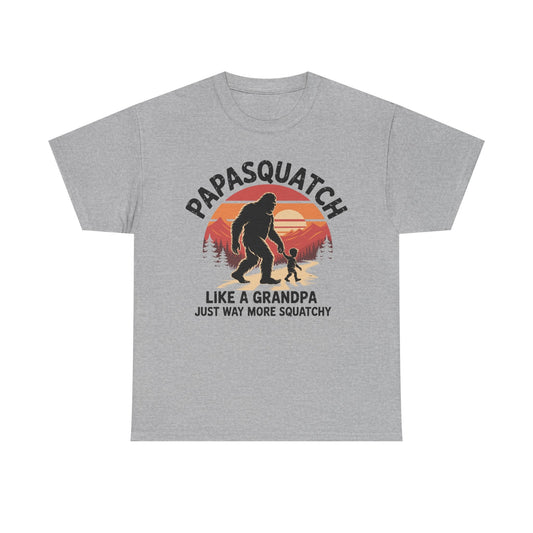 Retro Papa Squatch Like A Grandpa Funny Bigfoot Sasquatchy T-Shirt