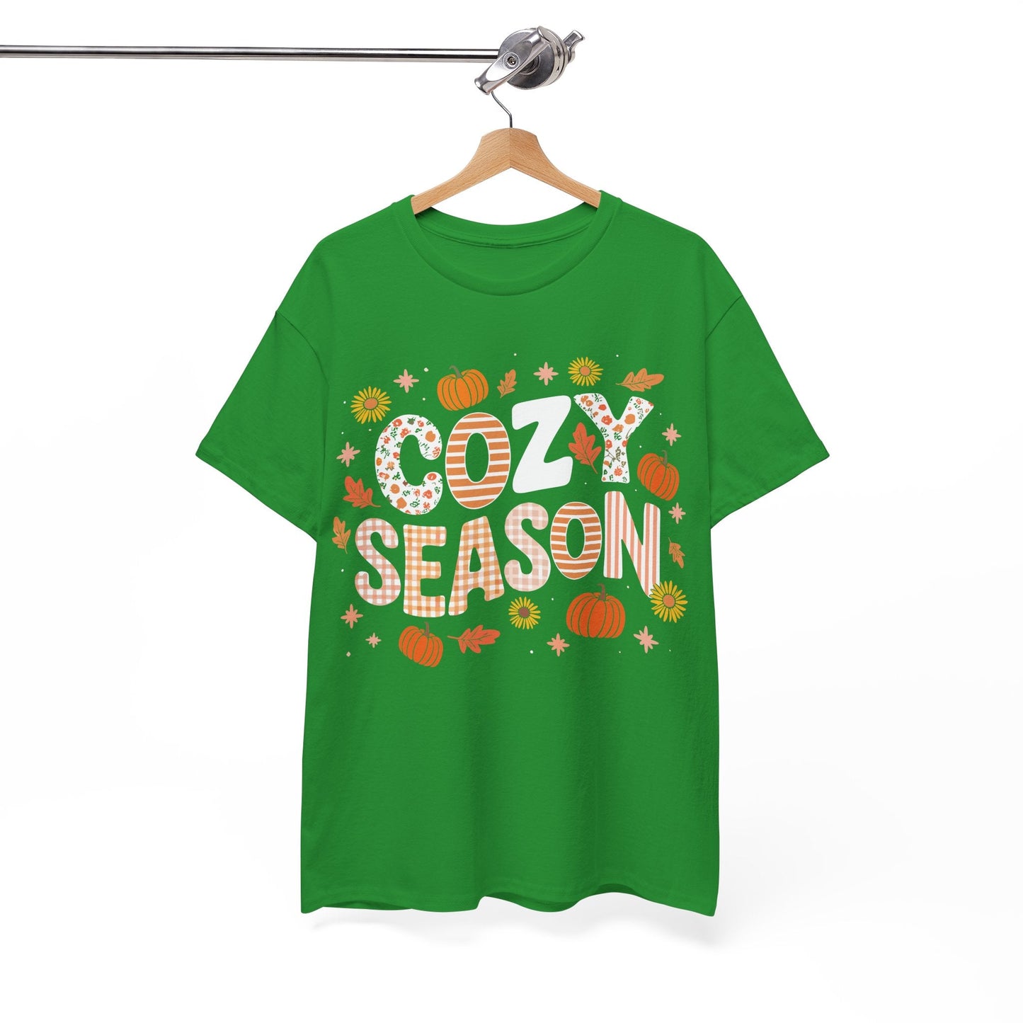 Cozy Season Autumn Fall Vibes Halloween Thanksgiving Pumpkin T-Shirt