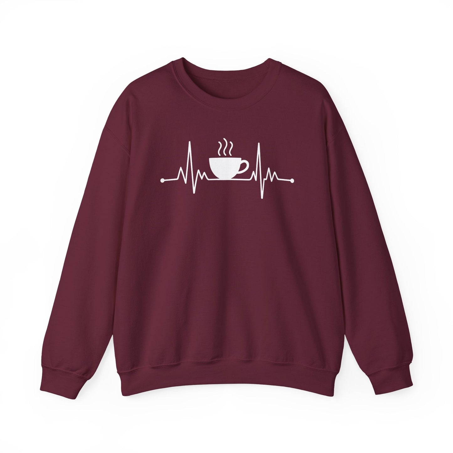 Coffee Heartbeat Drinking Coffee Sweatshirt