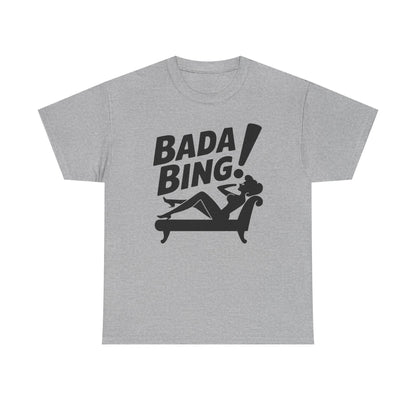 Funny Vintage Bada Sarcastic Bing Retro Sexy Girl Bada Bam T-Shirt