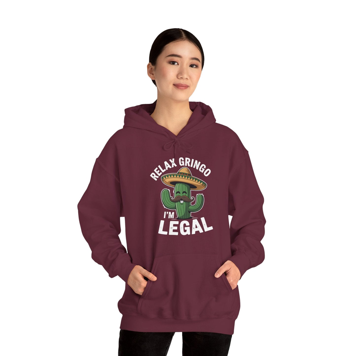 Funny Relax Gringo Im Legal Cinco De Mayo Mexican Immigrant Hoodie