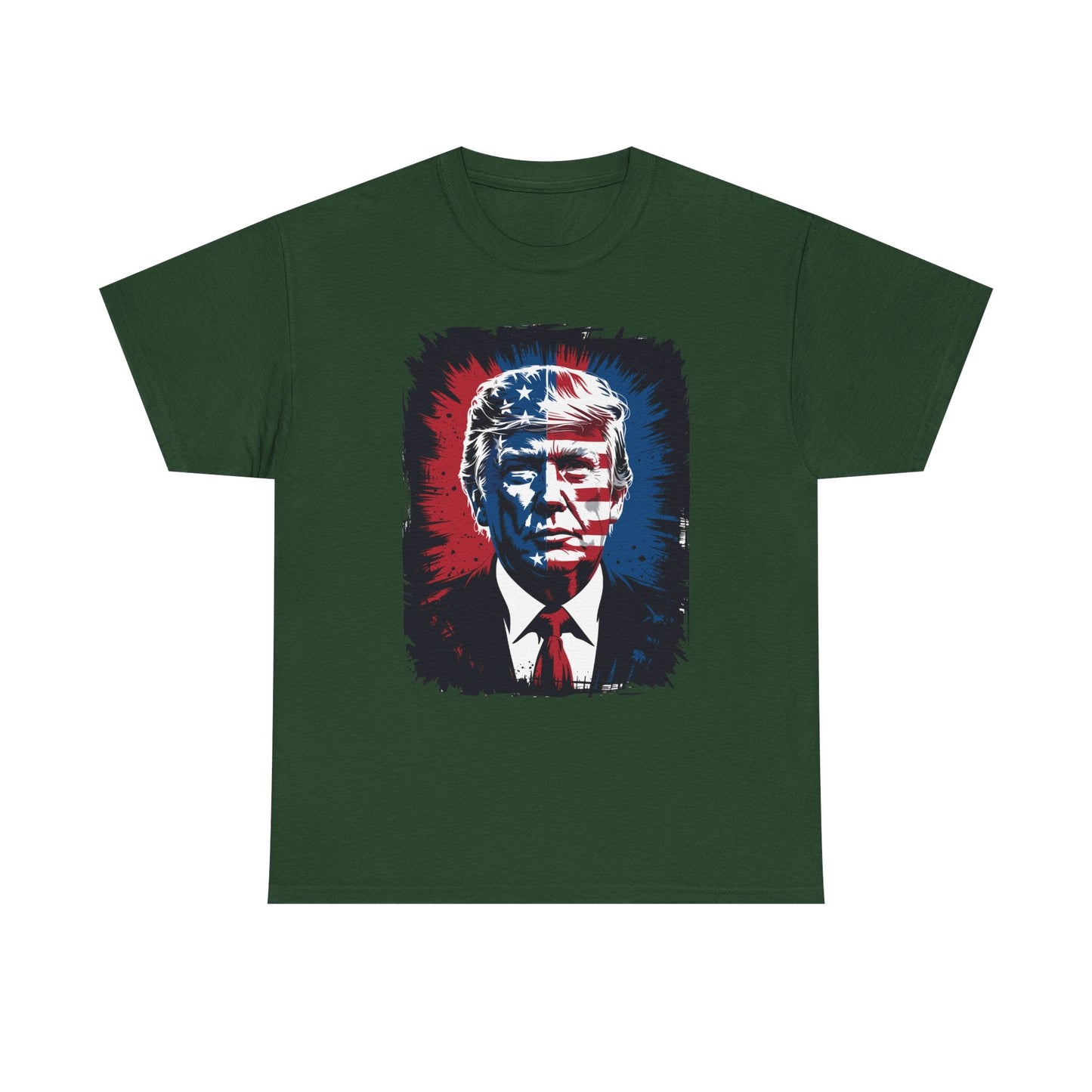 President Trump Portrait 4th July T-Shirt