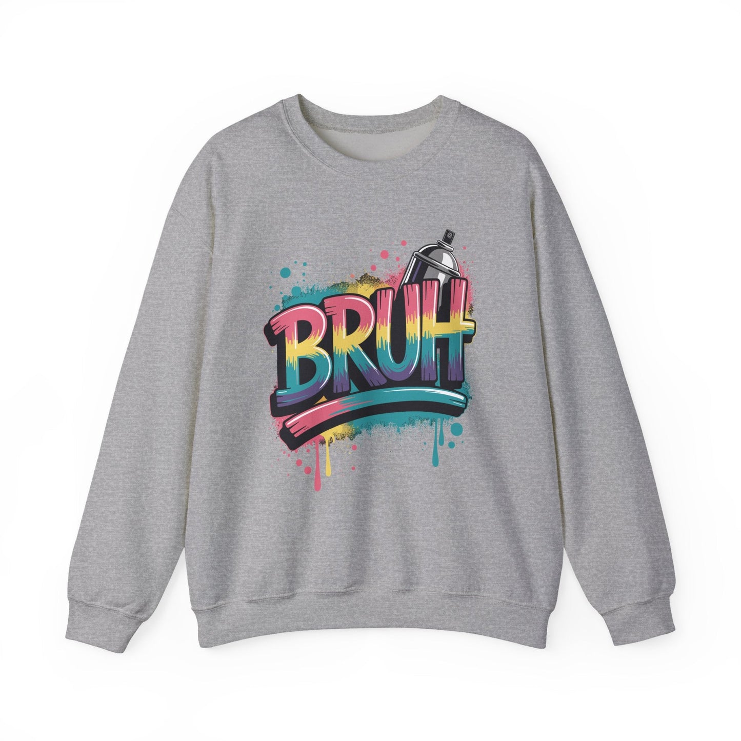 Bruh Graffiti Funny Saying Street Art Meme Men Boys Kids Sweatshirt