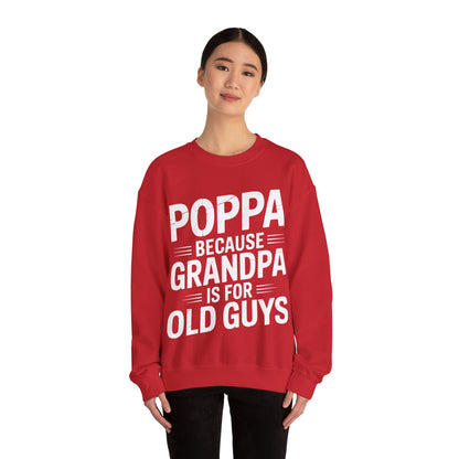 Poppa Grandpa From Grandkids Father's Day Poppa Sweatshirt