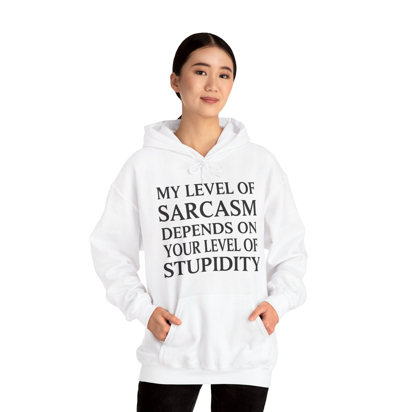 Funny Sarcastic Humor My Level of Sarcasm Sarcastic Quote Hoodie