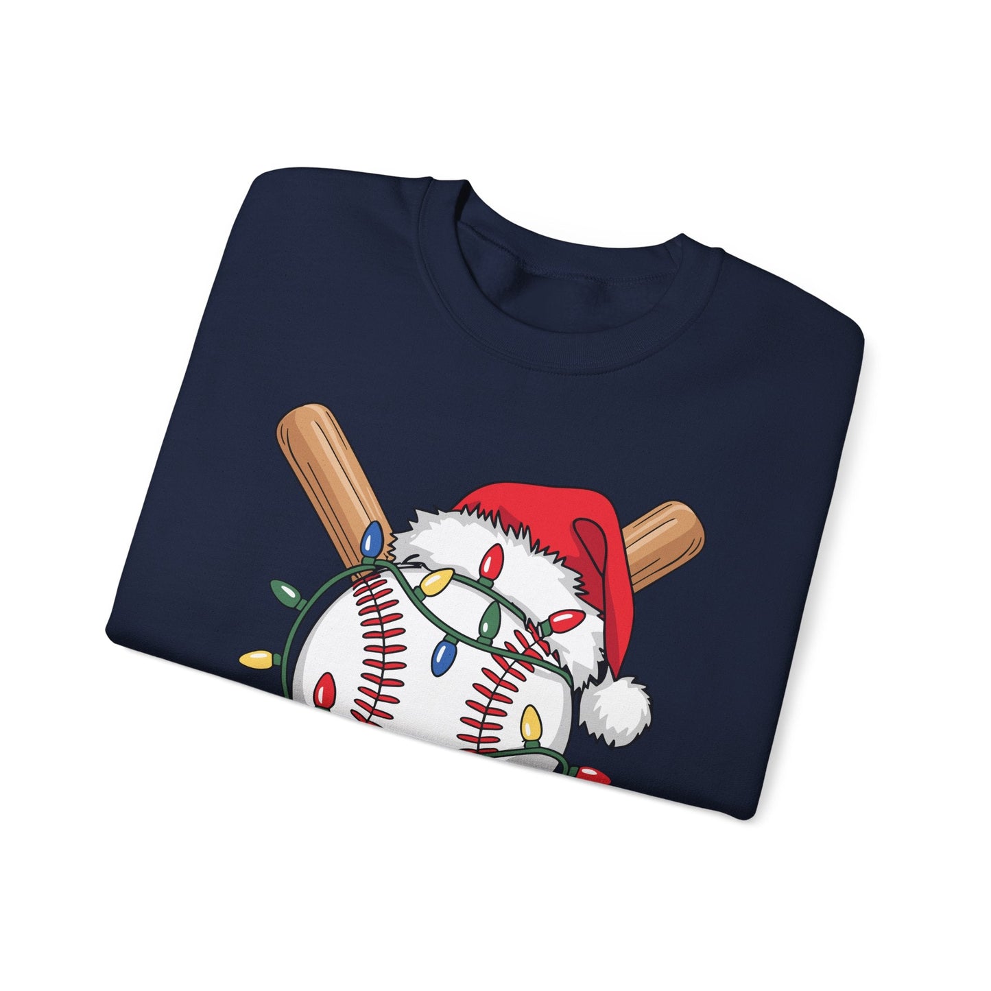Santa Sports Design For Men Boys Christmas Baseball Player Sweatshirt