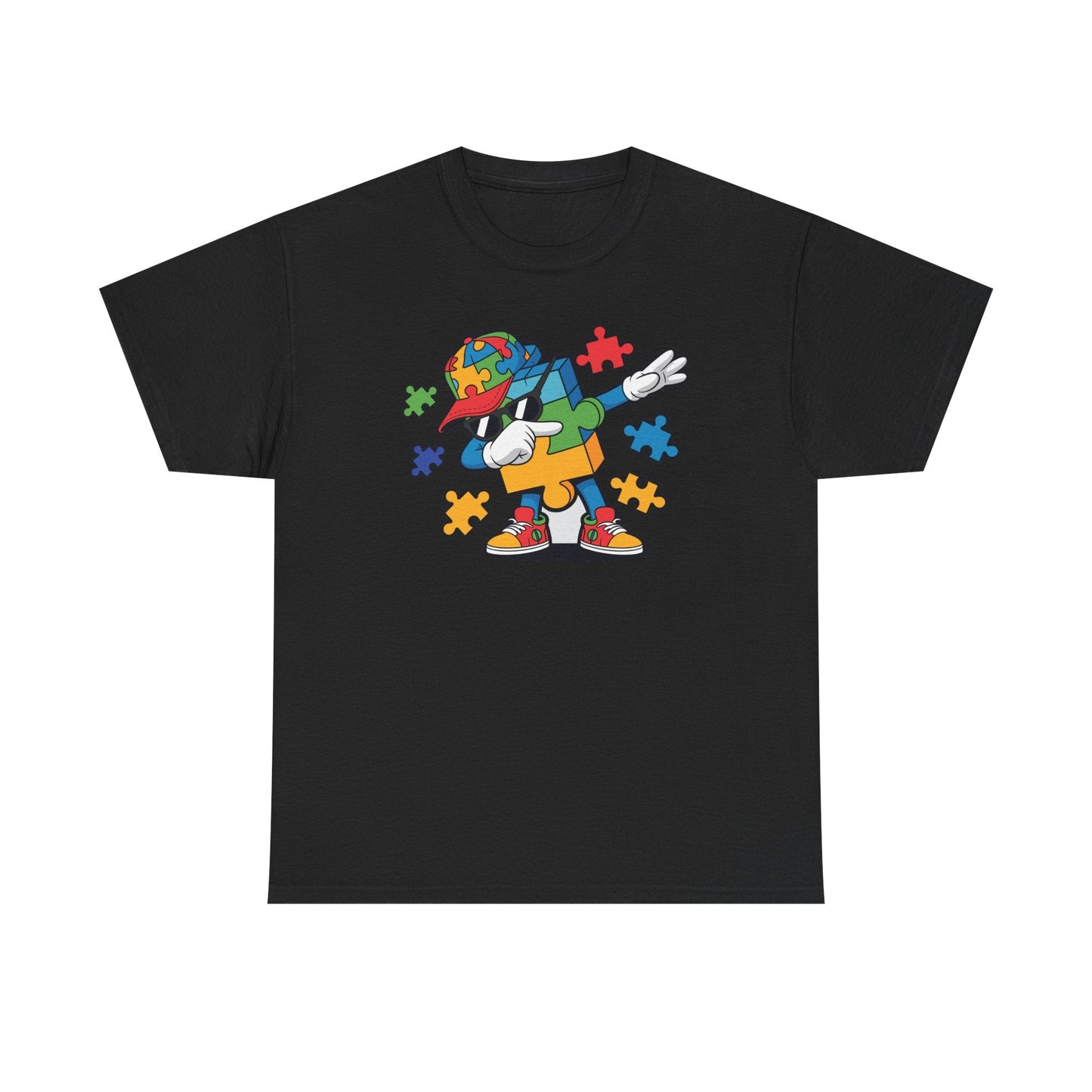 Dabbing Puzzle Autism Awareness T-Shirt