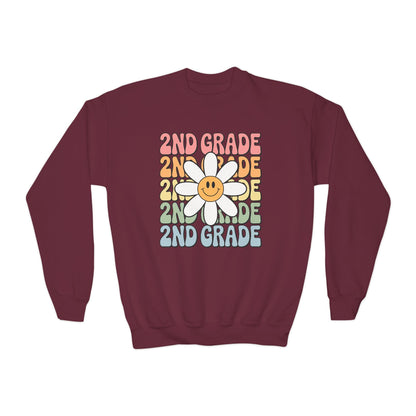 Groovy 2nd Grade Back To School First Day of Second Grade Sweatshirt