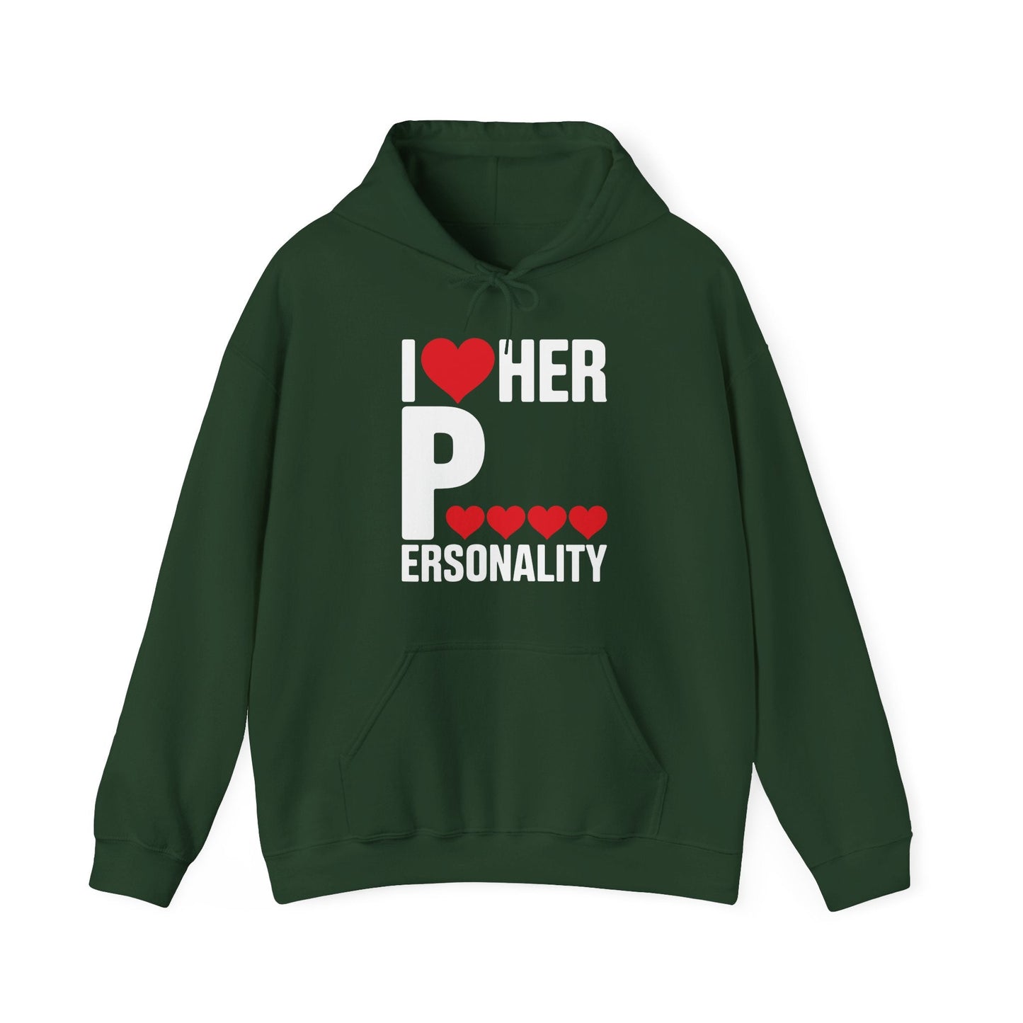 Funny Valentine's Day Couple Matching I Love Her Personality Hoodie