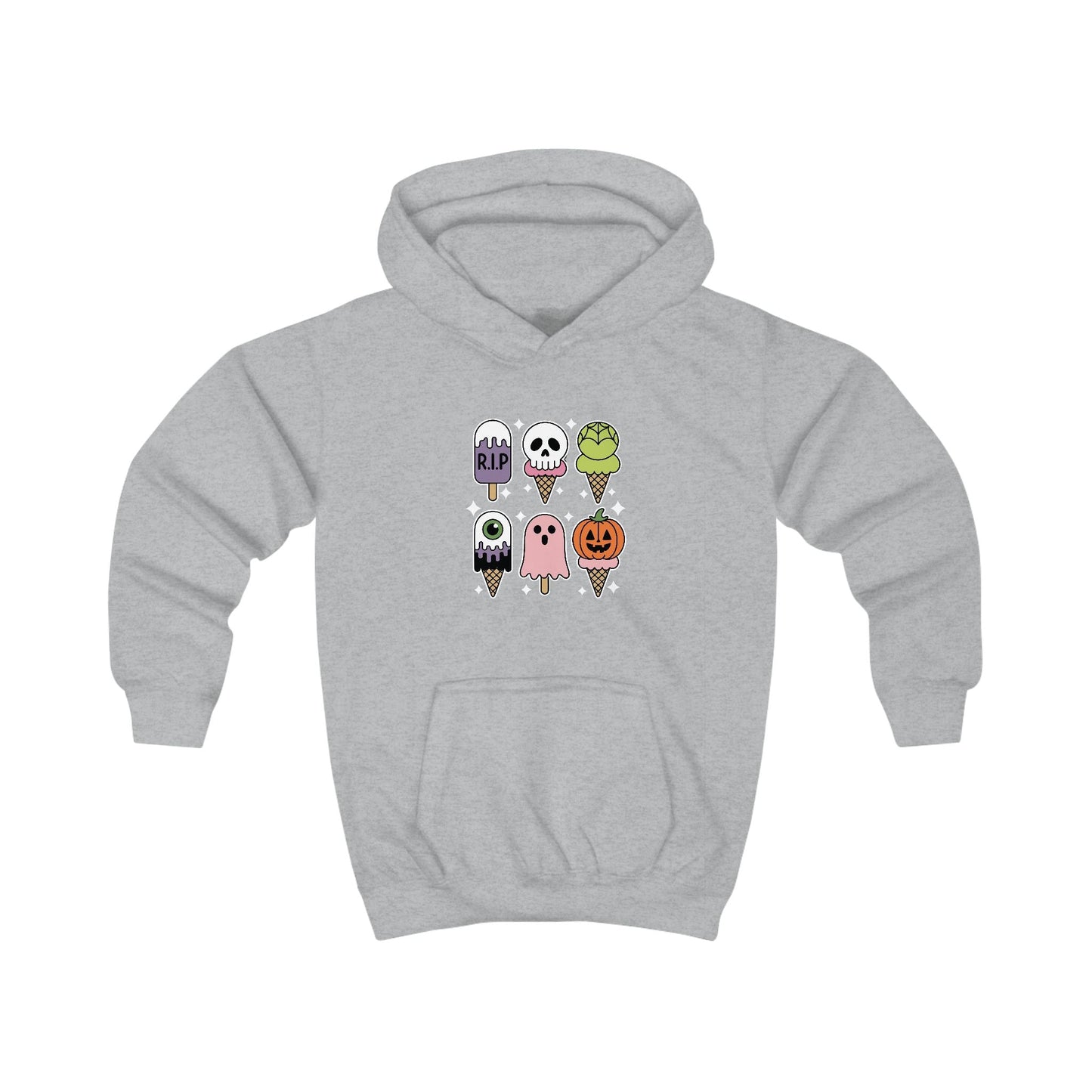 Horror Movie Summer Popsicle Halloween Ice Cream Summer-ween Hoodie For Kids