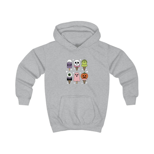 Horror Movie Summer Popsicle Halloween Ice Cream Summer-ween Hoodie For Kids